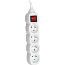 Tracer PowerWatch 3 m  (4 socket) white with power switch