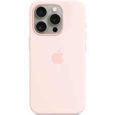 Apple Silicon case with MagSafe for iPhone 15 Pro - light pink