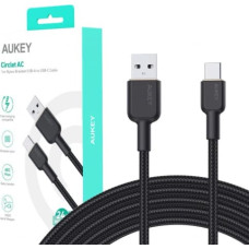 Aukey CB-NAC1 Nylon cab le USB C - USB A 1m 3A