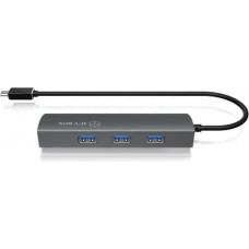 Icybox IB-HUB1406-C 3 port HUB and LAN