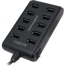 Logilink 10-Ports Hub USB2.0 with on / off switch