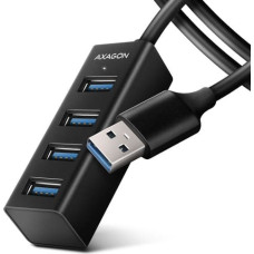 Axagon MINI hub HUE-M1AL 4x USB 3.2 Gen 1, metal, 1.2m USB-A cable