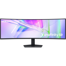 Samsung Monitor 49 inches ViewFinity S9 VA 5120x1440 DQHD 32:9 2xHDMI 1xUSB-C (90W) 1xDP 3xUSB 3.0 LAN (RJ45) 4ms HAS speakers curved 3Yon-site