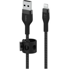 Belkin Flex Lightning/USB-A 1m mfi cert., black CAA010bt1MBK