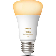 Philips Hue balts atmosfēras apgaismojums A60 – viedā spuldze E27 – 1100