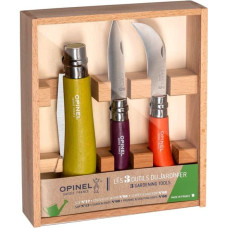 Opinel Coloured Gardener Box 3 Gardening Tools