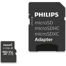 Philips FM51MP45B/00 zibatmiņa 512 GB MicroSDHC UHS-I Klases 10