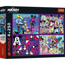 Trefl Puzzle 4x250 elements Mickey Mouse