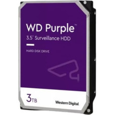 Western Digital HDD|WESTERN DIGITAL|Purple|3TB|SATA|256 MB|3,5