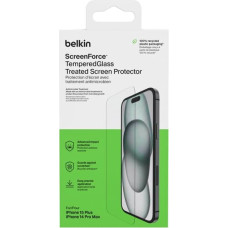 Belkin Protective glass ScreenForce Tempered glass for iPhone 16 Plus/15 Plus/14 Pro Max