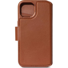 Decoded Leather Detachable Wallet for iPhone 15 Plus Tan