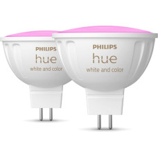 Philips Hue balta un krāsaina atmosfēras gaisma MR16 — viedais virziena gaismeklis — (2 gab. iepakojumā)