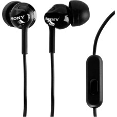 Sony MDR-EX110AP Austiņas Vadu Ausīs Zvani / mūzika Melns