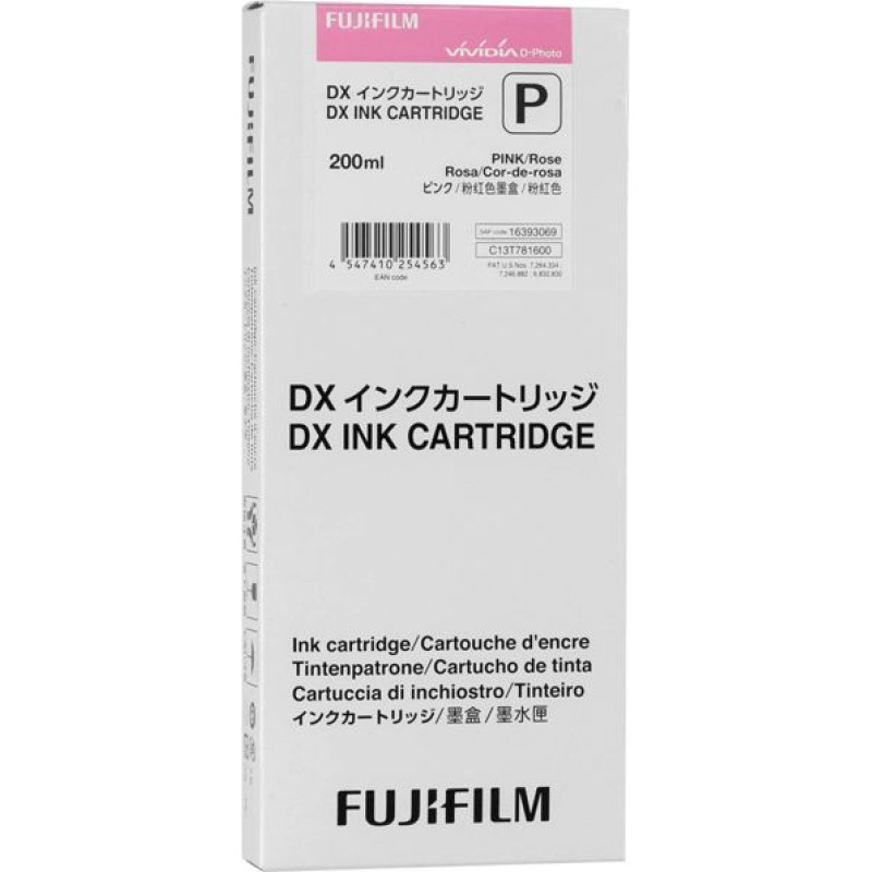 Fujifilm DX Ink Cartridge 200 ml pink