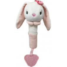 Tulilo Toy with sound - Bunny 17 cm white and pink