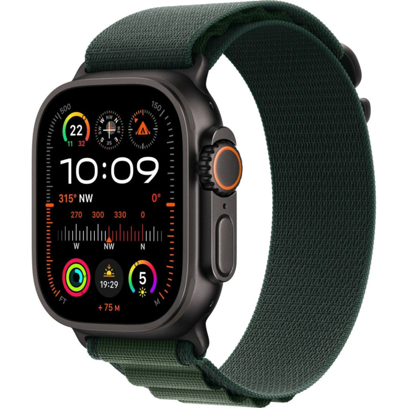 Apple Watch Ultra 2 49mm GPS+4G Titan Alpine Loop M Black/Green
