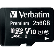 Verbatim Premium U1 256 GB MicroSDXC UHS-I Klases 10