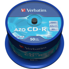 Verbatim CD-R 52x 700MB 50P CB DLP Crystal 43343