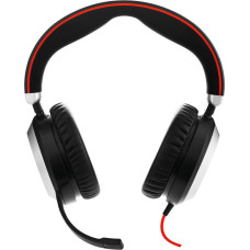 Jabra Evolve 80 UC Stereo Austiņas Vadu Birojs / zvanu centrs Melns