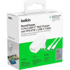 Belkin BOOST Charge USB-C 67W 3xUSB-C + Cable WCC002vf2MWH-B6