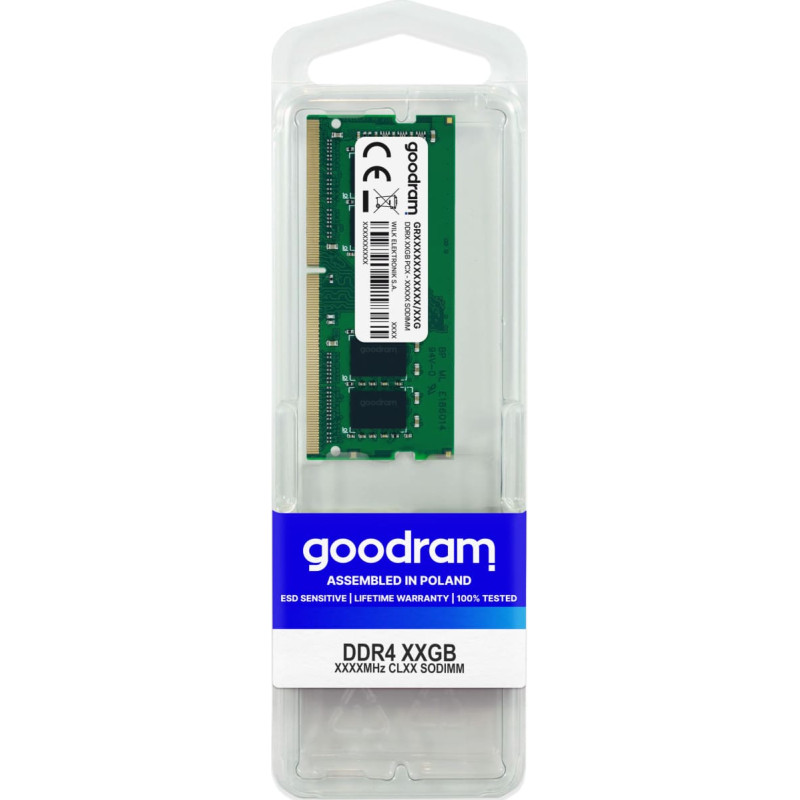 Goodram DDR4 2666 MT/s      16GB SODIMM 260pin