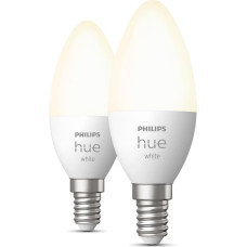 Philips Hue White Svece – viedā spuldze E14 – (2 gab. iepakojumā)