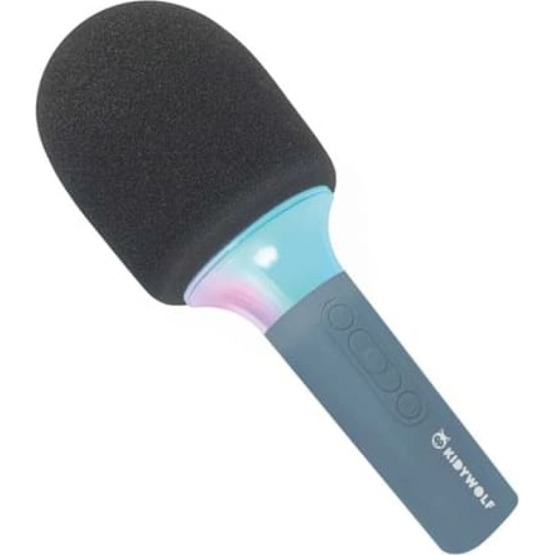 Kidywolf Microphone Bluetooth with Light blue