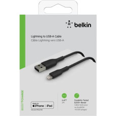 Belkin Lightning Cable 2m, PVC, black, mfi cert.