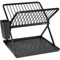 Brabantia Foldable Dish Drying Rack Small Dark Grey