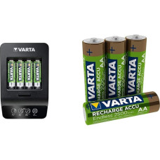 Varta LCD Ultra Fast Charger+ incl. 4 Batt. 2100 mAh AA + 12V