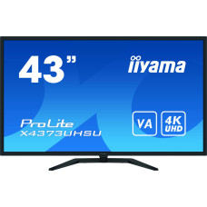 Iiyama LCD Monitor|IIYAMA|43"|4K|Panel VA|3840x2160|16:9|60Hz|Matte|3 ms|Speakers|Tilt|Colour Black|X4373UHSU-B1
