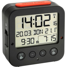 Tfa-Dostmann TFA 60.2528.01 Bingo black Digital RC Alarm Clock w. Temper