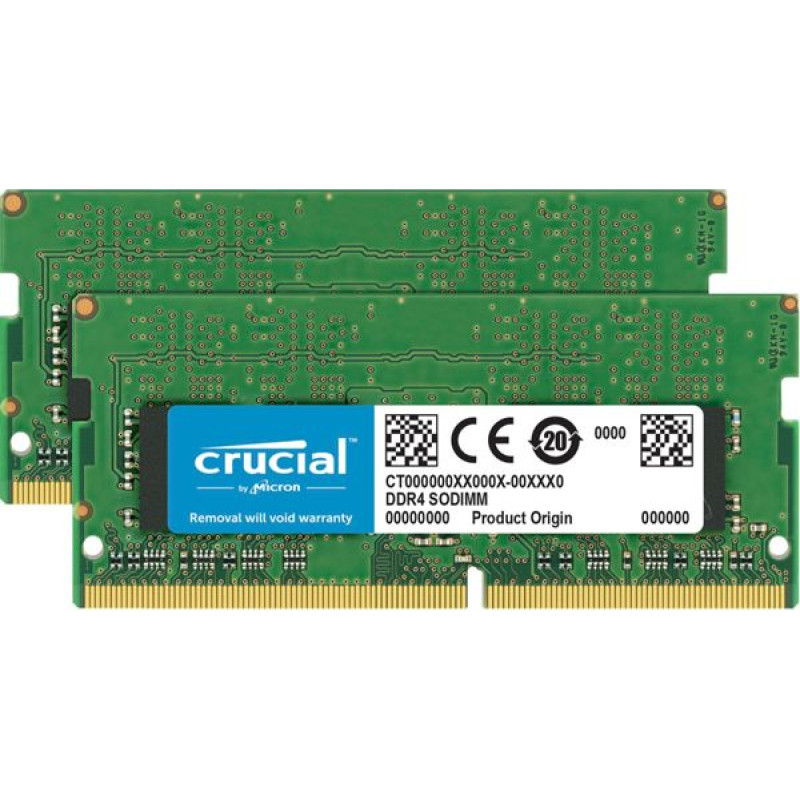 Crucial DDR4-3200 Kit       32GB 2x16GB SODIMM CL22 (8Gbit/16Gbit