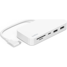 Belkin CONNECT USB-C 6-in-1 Multiport-Hub+ Holder INC011btWH