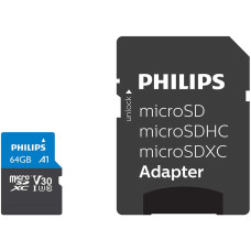 Philips FM64MP65B 64 GB MicroSDXC UHS-I Klases 10