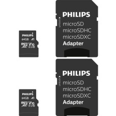 Philips MicroSDXC 2-Pack    64GB Class 10 UHS-I U1 incl. Adapter