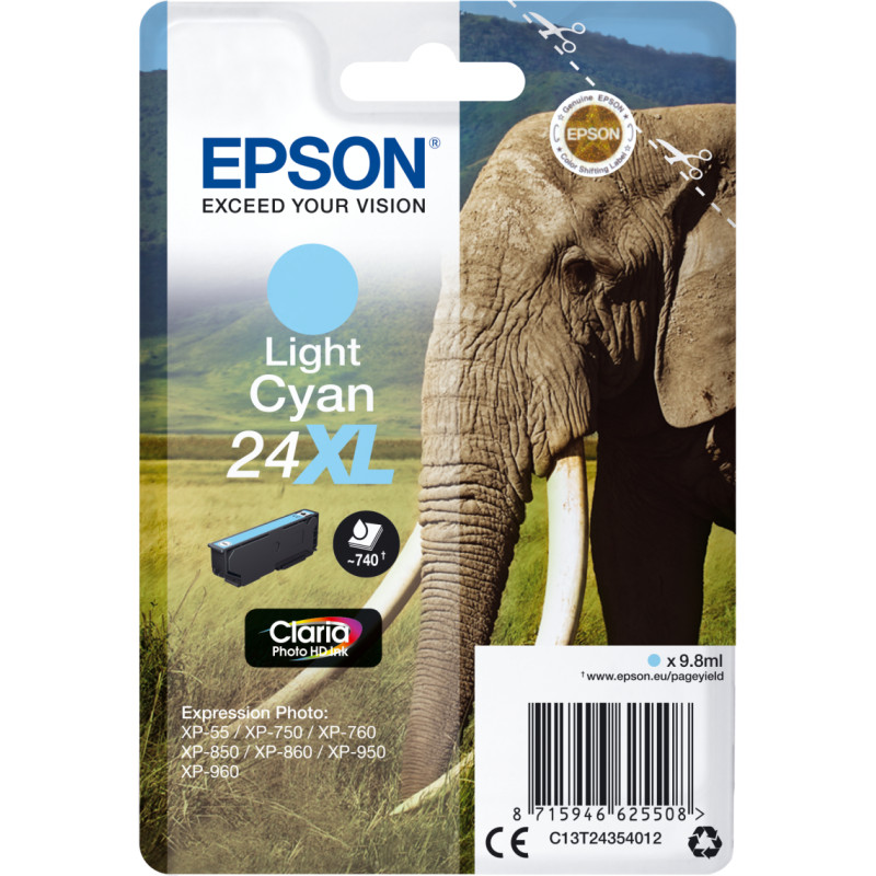 Epson ink cartridge XL light cyan Claria Home HD       T 2435