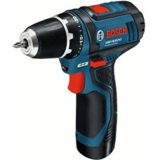 Bosch GSR 10,8-2-LI Professional Bez atslēgas Melns, Zils, Sarkans