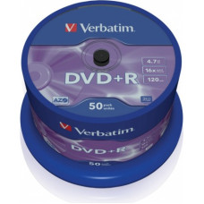 Verbatim DVD+R 16x 4.7GB 50P CB 43550