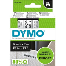 Dymo D1 12mm Black/White labels 45013