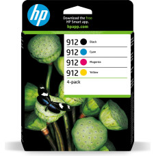 HP 912 4-pack Black/Cyan/Magenta/Yellow Original Ink Cartridges