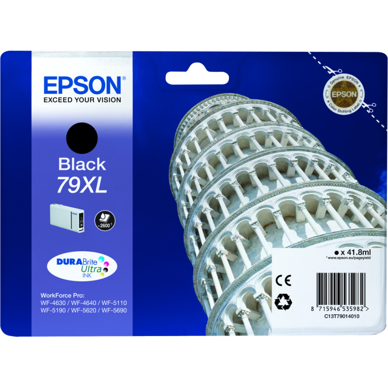 Epson Tower of Pisa 79XL tintes kārtridžs 1 pcs Oriģināls Augsta (XL) produktivitāte Melns