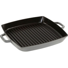 Staub grill pan induction squared 33cm Graphite Grey