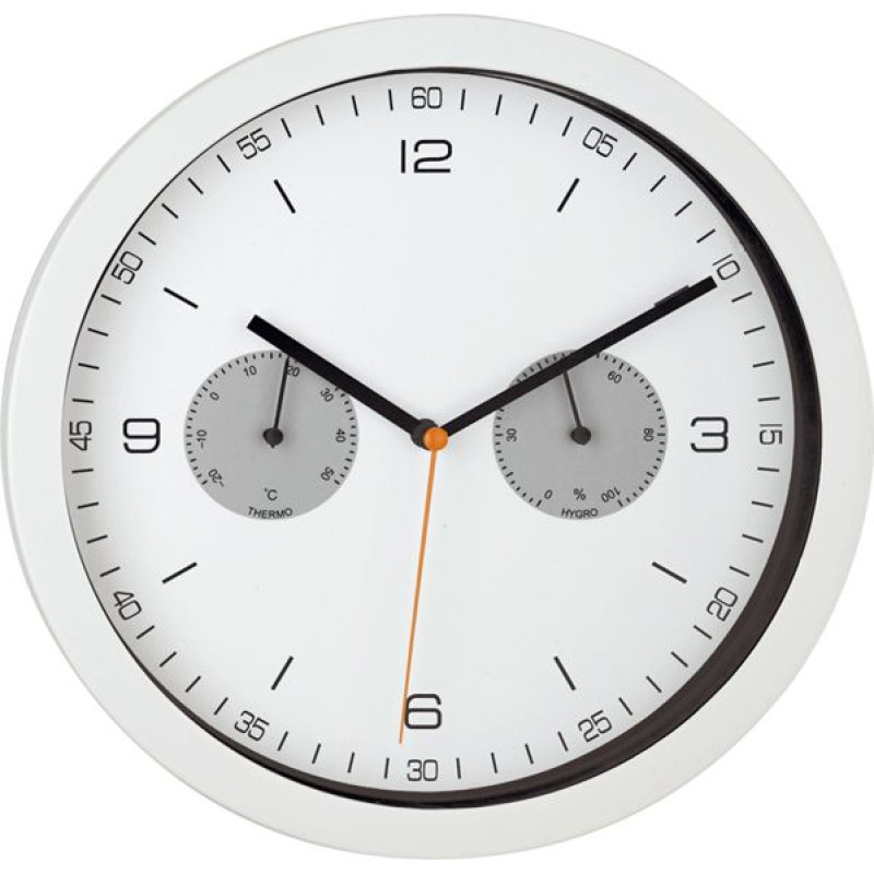 Mebus 52826 white Radio controlled Wall Clock