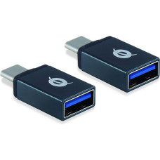 Conceptronic DONN03G kabeļu spraudņu pāreja USB 3.1 Gen 1 Type-C USB 3.1 Gen 1 Type-A Melns