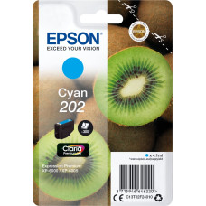 Epson Kiwi 202 tintes kārtridžs 1 pcs Oriģināls Standarta produktivitāte Tirkīzzils