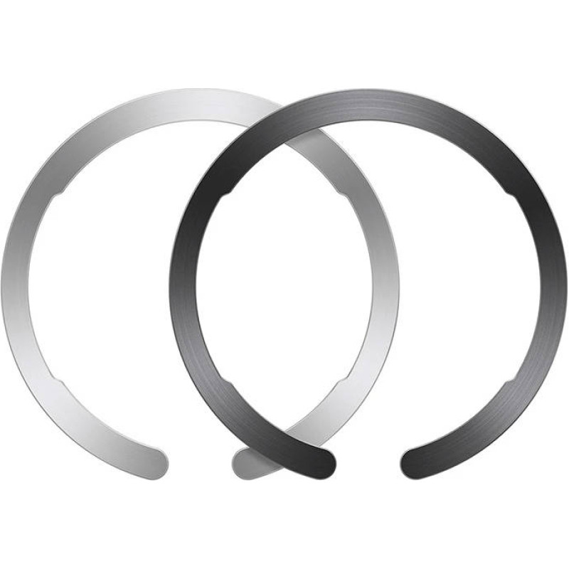 ESR Adapter for Magsafe ESR HaloLock Ring for smartphone 2pcs. (black/silver)