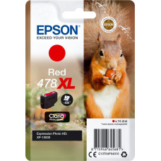 Epson Squirrel Singlepack Red 478XL Claria Photo HD Ink tintes kārtridžs 1 pcs Oriģināls Augsta (XL) produktivitāte Sarkans