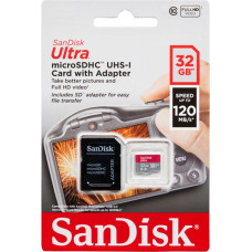 Sandisk Ultra microSDHC     32GB 140MB/s.Adapt.SDSQUA4-032G-GN6IA