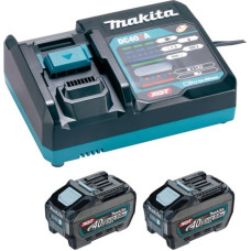 Makita ZESTAW ZASILAJĄCY 40V 2x5,0Ah XGT (BL4050Fx2+DC40RB)